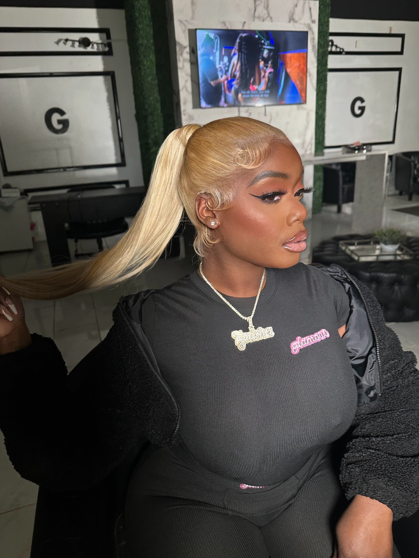 14” 613 full lace wig (for ponytails/ clipper cuts)